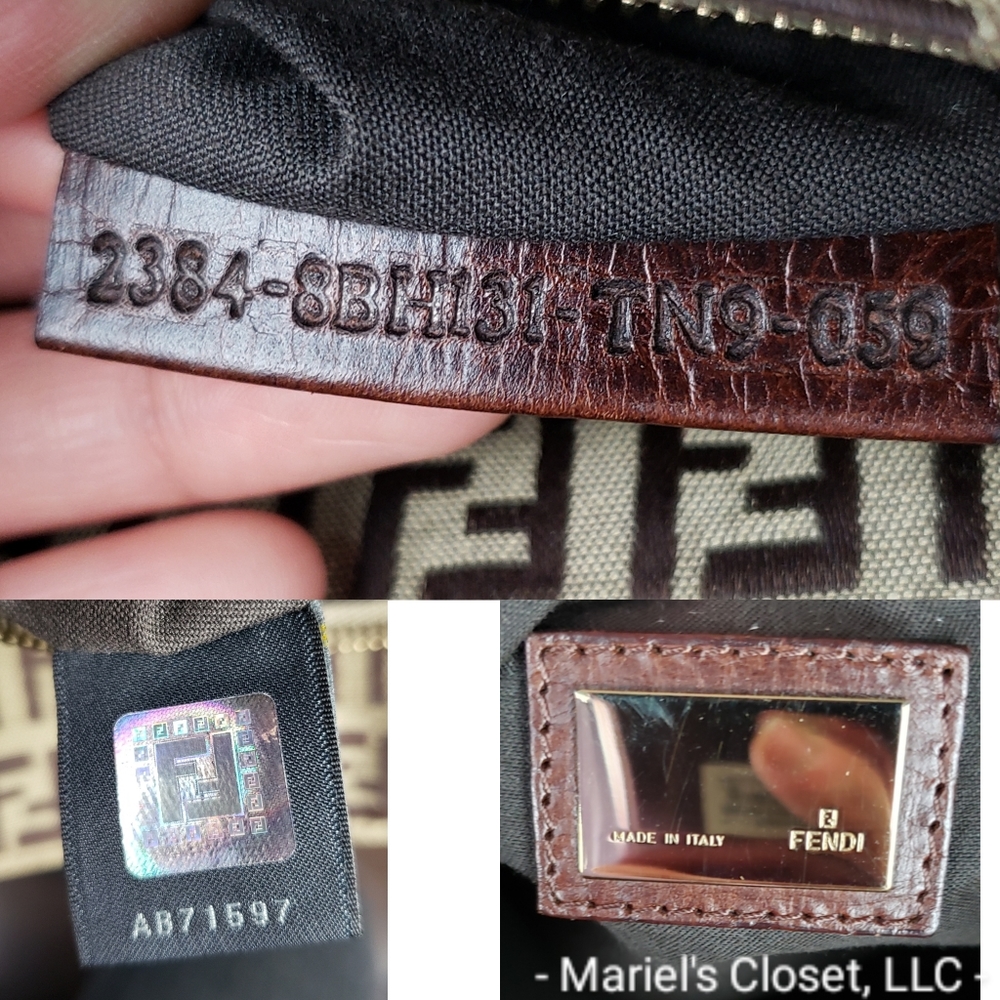 Authentic Fendi Zucca Tote with Dustbag #2711M - Picture 2 of 8